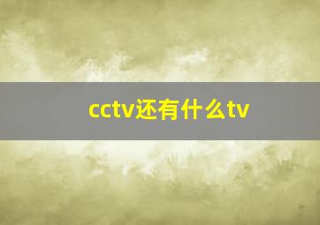 cctv还有什么tv