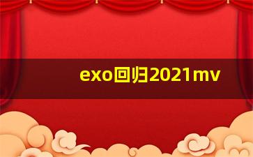 exo回归2021mv