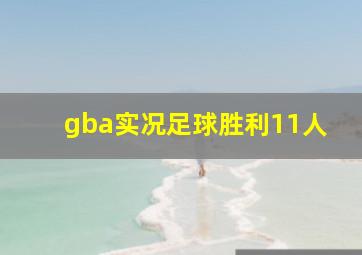 gba实况足球胜利11人