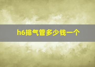 h6排气管多少钱一个