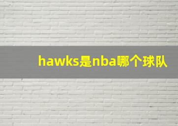 hawks是nba哪个球队