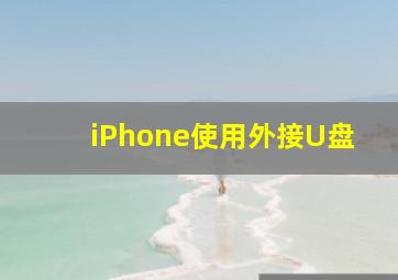 iPhone使用外接U盘