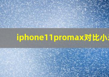 iphone11promax对比小米10