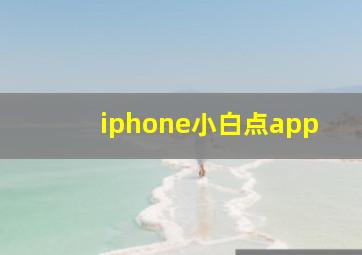 iphone小白点app