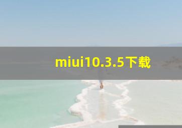 miui10.3.5下载