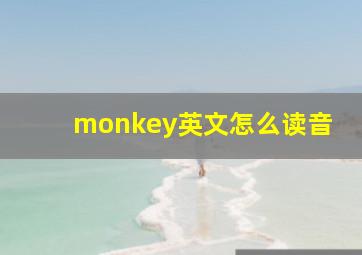 monkey英文怎么读音