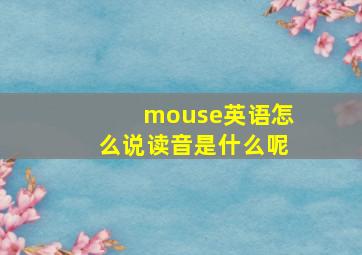 mouse英语怎么说读音是什么呢