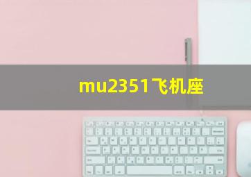 mu2351飞机座