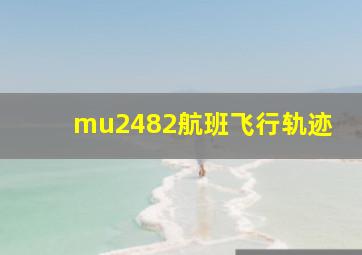 mu2482航班飞行轨迹