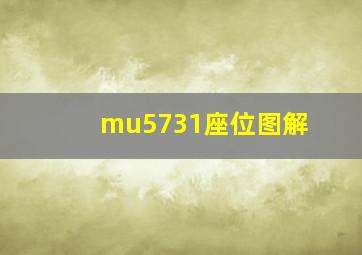 mu5731座位图解