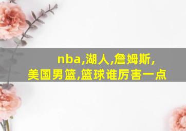 nba,湖人,詹姆斯,美国男篮,篮球谁厉害一点