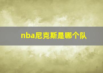 nba尼克斯是哪个队