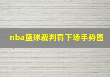 nba篮球裁判罚下场手势图