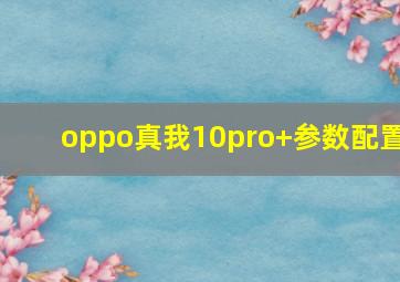 oppo真我10pro+参数配置