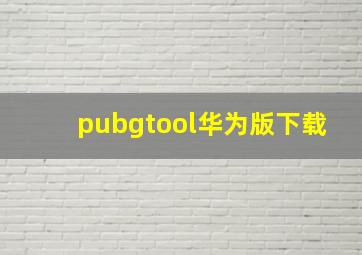 pubgtool华为版下载