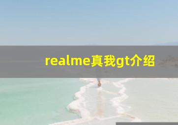 realme真我gt介绍