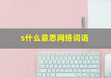 s什么意思网络词语