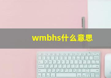 wmbhs什么意思