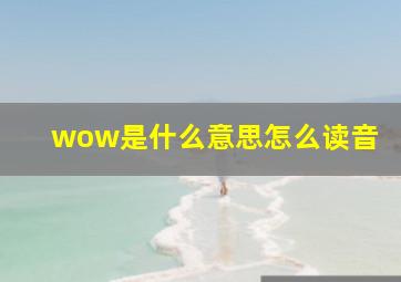 wow是什么意思怎么读音