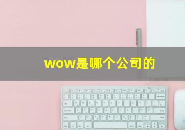 wow是哪个公司的