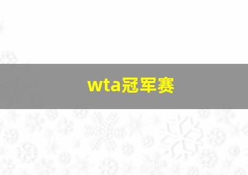 wta冠军赛