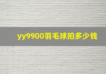 yy9900羽毛球拍多少钱