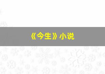 《今生》小说