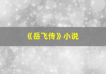 《岳飞传》小说