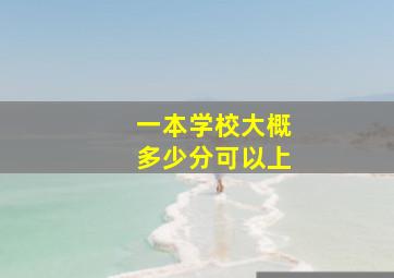 一本学校大概多少分可以上