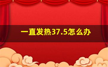 一直发热37.5怎么办