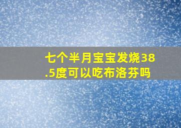 七个半月宝宝发烧38.5度可以吃布洛芬吗