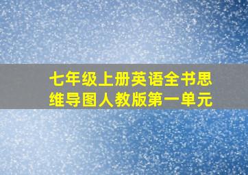 七年级上册英语全书思维导图人教版第一单元