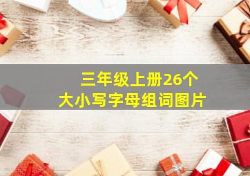 三年级上册26个大小写字母组词图片