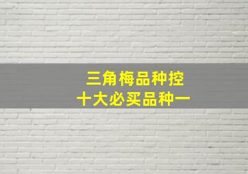 三角梅品种控十大必买品种一