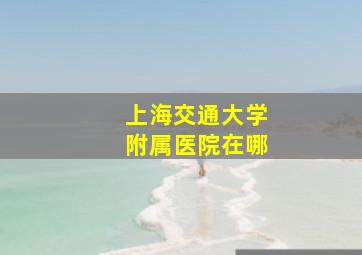 上海交通大学附属医院在哪