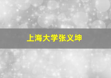 上海大学张义坤