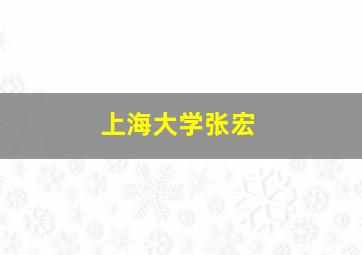 上海大学张宏