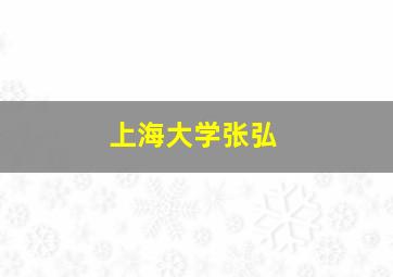 上海大学张弘