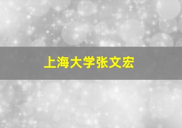 上海大学张文宏