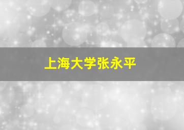 上海大学张永平