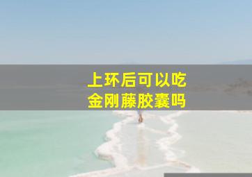 上环后可以吃金刚藤胶囊吗