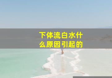 下体流白水什么原因引起的