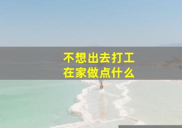 不想出去打工在家做点什么