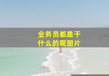 业务员都是干什么的呢图片