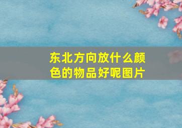 东北方向放什么颜色的物品好呢图片