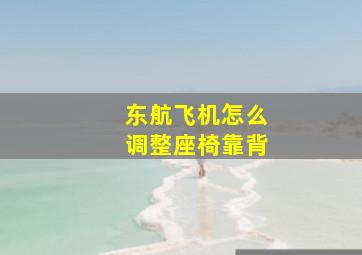 东航飞机怎么调整座椅靠背