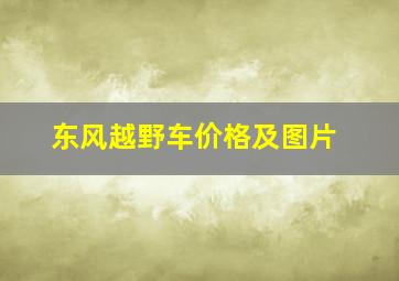 东风越野车价格及图片