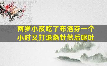 两岁小孩吃了布洛芬一个小时又打退烧针然后呕吐