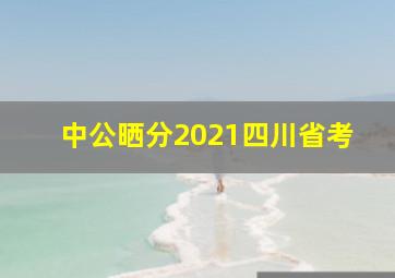 中公晒分2021四川省考