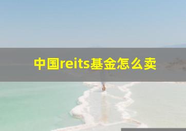 中国reits基金怎么卖